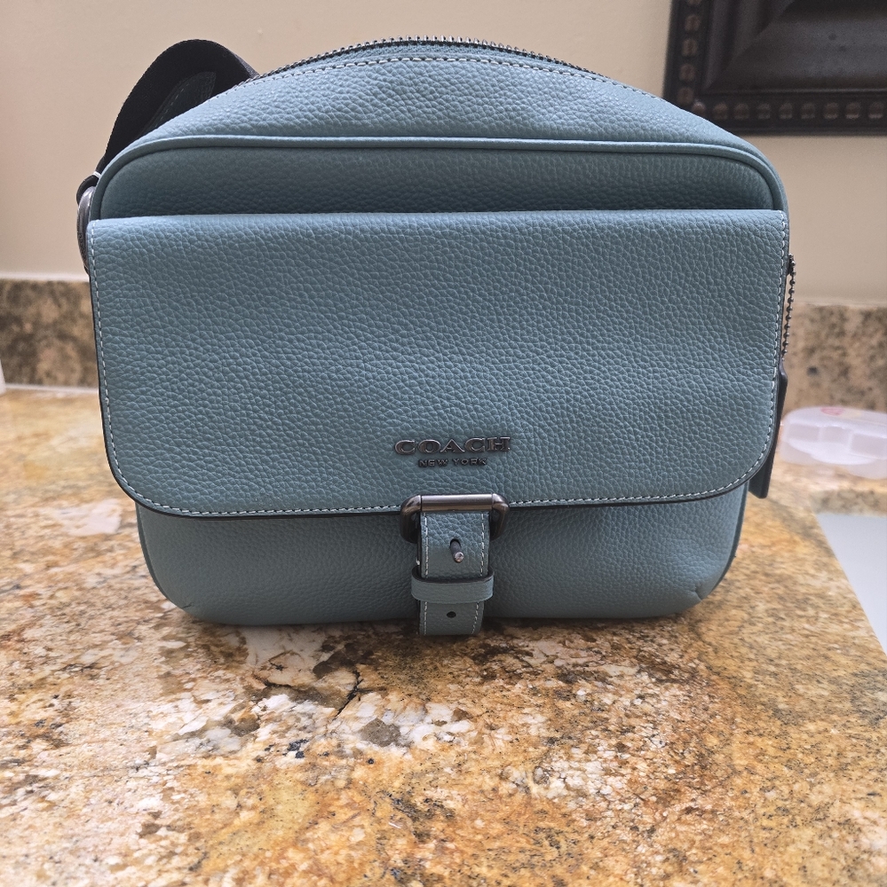 Coach Blue Leather Bag